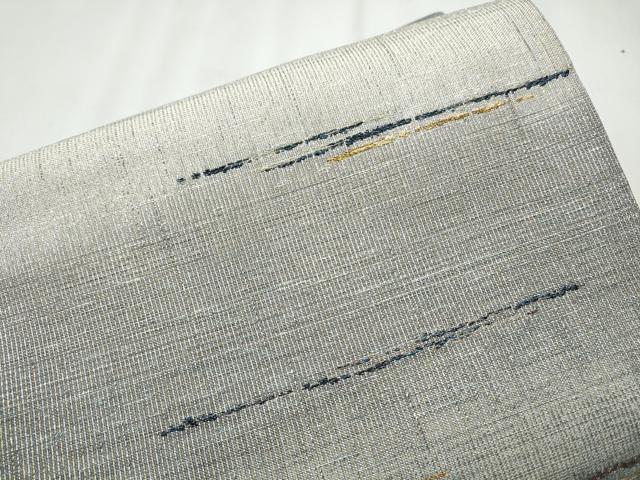 平和屋着物▽スリーシーズン 春夏秋 つけ帯 綴れ 霞文 鳥獣戯画 金糸 正絹 逸品 CABA0960hy