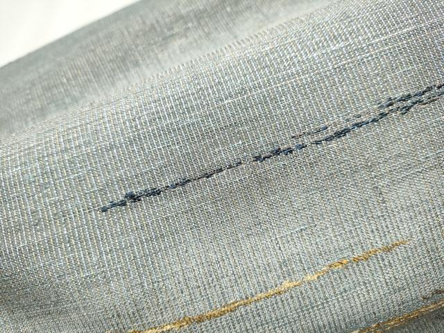 平和屋着物▽スリーシーズン 春夏秋 つけ帯 綴れ 霞文 鳥獣戯画 金糸 正絹 逸品 CABA0960hy