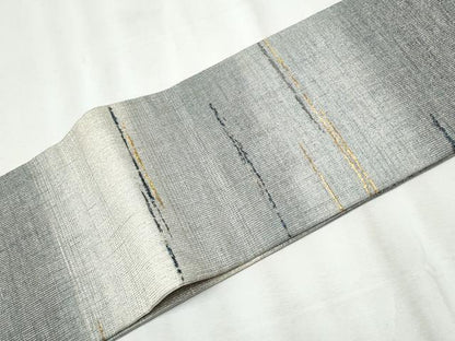 平和屋着物▽スリーシーズン 春夏秋 つけ帯 綴れ 霞文 鳥獣戯画 金糸 正絹 逸品 CABA0960hy