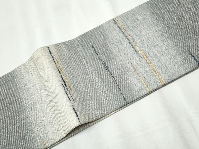 平和屋着物▽スリーシーズン 春夏秋 つけ帯 綴れ 霞文 鳥獣戯画 金糸 正絹 逸品 CABA0960hy