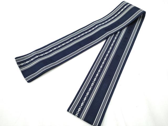 平和屋着物●男性 本場筑前博多織 角帯 献上 正絹 逸品 CABA0980hy
