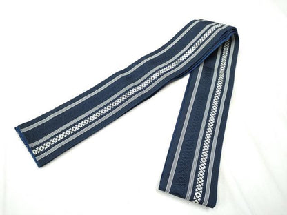 平和屋着物●男性 本場筑前博多織 両面 角帯 献上 正絹 逸品 CABA1000hy