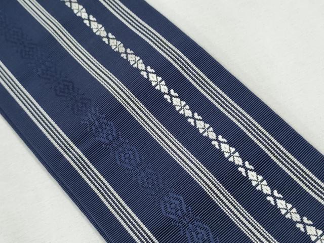 平和屋着物●男性　本場筑前博多織　角帯　献上　証紙付き　正絹　逸品　CABA1009hy