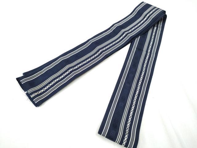 平和屋着物●男性　本場筑前博多織　角帯　献上　証紙付き　正絹　逸品　CABA1011hy