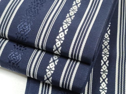 平和屋着物●男性　本場筑前博多織　角帯　献上　証紙付き　正絹　逸品　CABA1011hy