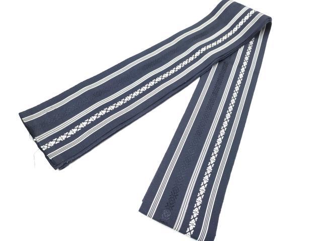平和屋着物●男性　本場筑前博多織　角帯　献上　証紙付き　正絹　逸品　CABA1017hy