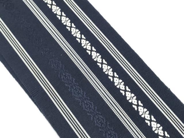平和屋着物●男性　本場筑前博多織　角帯　献上　証紙付き　正絹　逸品　CABA1017hy