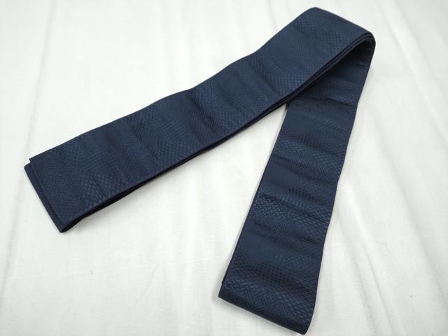 平和屋着物●男性　本場筑前博多織　両面　角帯　献上　正絹　逸品　CABA1019hy