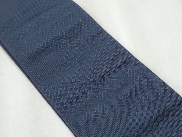 平和屋着物●男性　本場筑前博多織　両面　角帯　献上　正絹　逸品　CABA1019hy