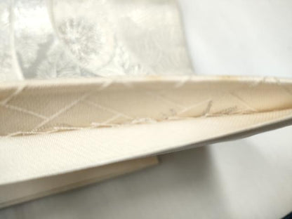 平和屋着物●六通柄袋帯　唐織　綴れ　舞花文　プラチナ箔　正絹　逸品　CABA1022hy