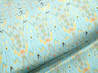平和屋着物●龍村美術織物 全通柄 九寸名古屋帯 獅噛太子 正絹 逸品 CABA1066hy