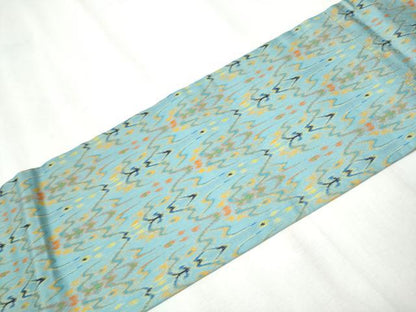 平和屋着物●龍村美術織物 全通柄 九寸名古屋帯 獅噛太子 正絹 逸品 CABA1066hy