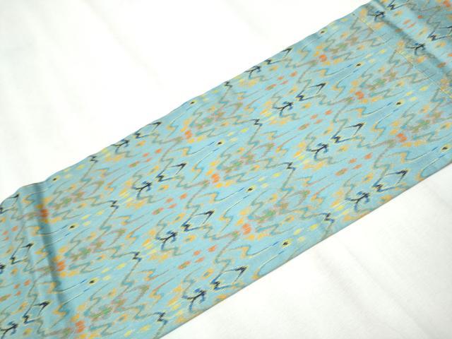 平和屋着物●龍村美術織物 全通柄 九寸名古屋帯 獅噛太子 正絹 逸品 CABA1066hy