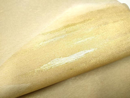 平和屋着物●六通柄　京袋帯　作家物　霞文　金通し地　正絹　逸品　CABA1078hy