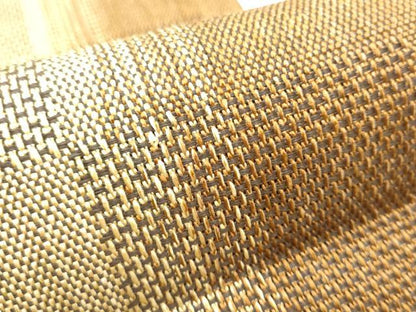 平和屋着物▽スリーシーズン 春夏秋 八寸名古屋帯 組織 変わり市松文 正絹 逸品 CABA1100hy