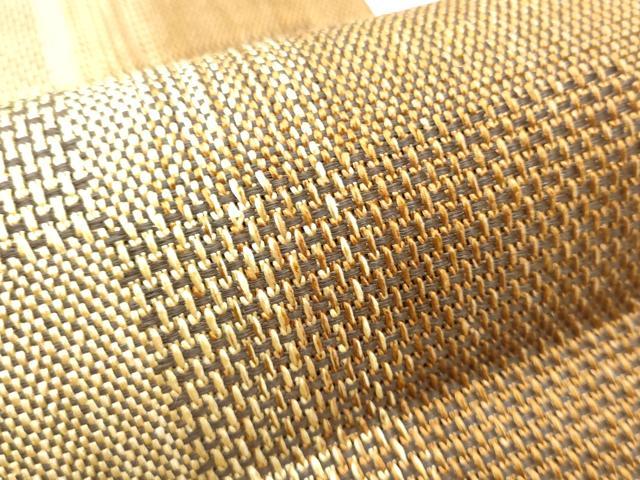 平和屋着物▽スリーシーズン 春夏秋 八寸名古屋帯 組織 変わり市松文 正絹 逸品 CABA1100hy