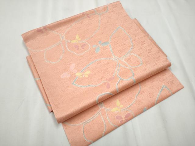 平和屋着物●つけ帯 舞蝶文 正絹 逸品 CABA1107hy