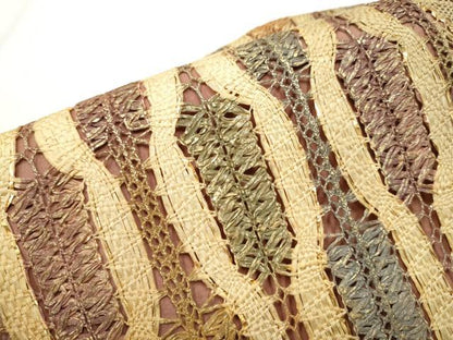 平和屋着物▽スリーシーズン 春夏秋 つけ帯 リボン織 立涌吉祥文 金糸 正絹 逸品 CABA1109hy