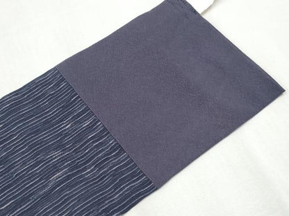 平和屋着物●つけ帯 ふくれ織 間道 正絹 逸品 CABA1123hy