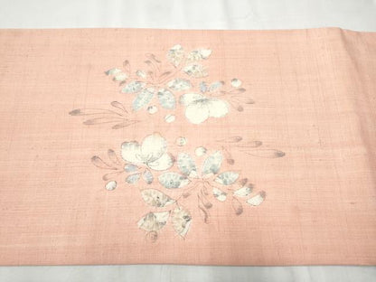 平和屋着物●太鼓柄袋帯　紬地　辻が花　正絹　逸品　CABA1143hy