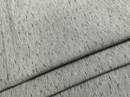 平和屋着物●江戸小紋 変わり万筋 白鼠色×黒色 正絹 逸品 CABA1190hy