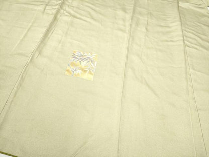 平和屋着物●訪問着　色紙草花文　金彩　正絹　逸品　CABA1193hy