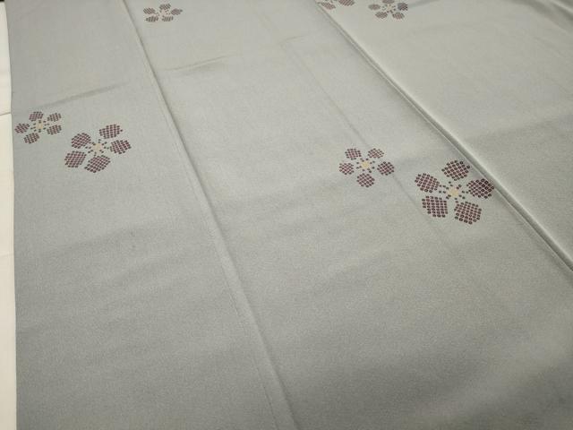平和屋着物●上質な小紋　舞梅文　金彩　正絹　逸品　CABA1226gh