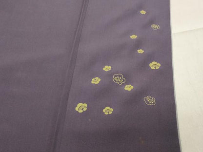 平和屋着物●上質な小紋　舞梅文　金彩　正絹　逸品　CABA1226gh