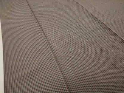 平和屋着物●上質な小紋 縞 正絹 逸品 CABA1229gh