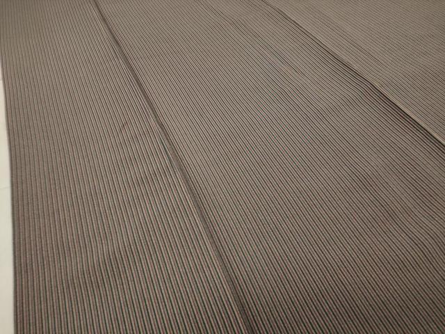 平和屋着物●上質な小紋 縞 正絹 逸品 CABA1229gh