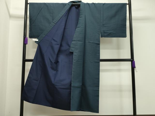 平和屋着物●男性　紬　アンサンブル　100亀甲　総詰め　正絹　逸品　未使用　CABA1237gh
