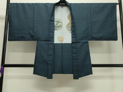 平和屋着物●男性　紬　アンサンブル　100亀甲　総詰め　正絹　逸品　未使用　CABA1237gh