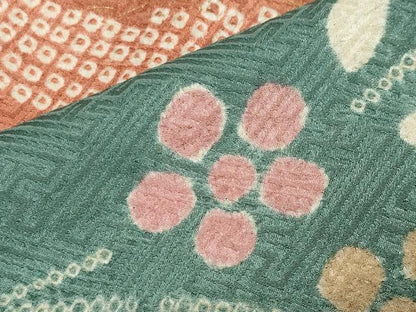 平和屋着物●訪問着 絞り 流水花文 金彩 正絹 逸品 CABA1248gh