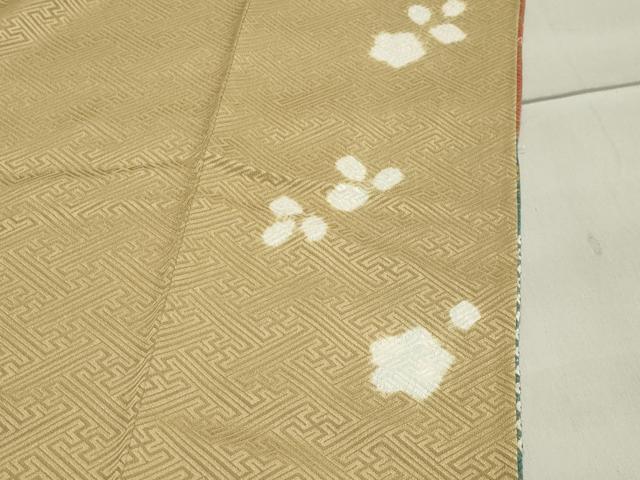 平和屋着物●訪問着 絞り 流水花文 金彩 正絹 逸品 CABA1248gh