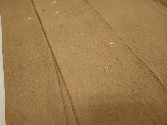 平和屋着物●訪問着　総刺繍　駒刺繍　ふくれ織　草花文　暈し染め　正絹　逸品　CABA1250gh
