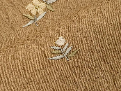 平和屋着物●訪問着　総刺繍　駒刺繍　ふくれ織　草花文　暈し染め　正絹　逸品　CABA1250gh