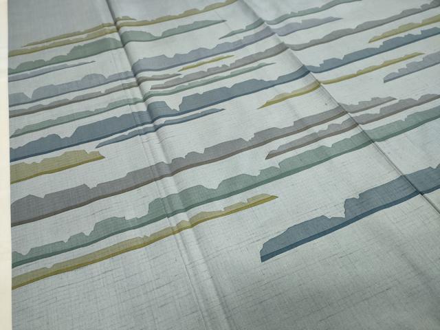平和屋着物●訪問着 紬地 作家物 霞文 正絹 逸品 CABA1262gh