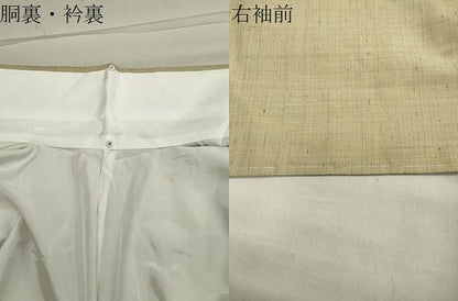 平和屋着物●上質な紬 縞 ロング丈 正絹 逸品 未使用 CABA1275gh