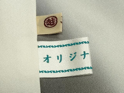 平和屋着物●訪問着 檜扇溢れ松葉花文 金彩 三越扱い 正絹 逸品 未使用 CABA1280gh