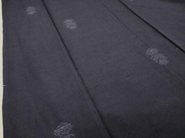 平和屋着物○結城紬 飛び亀甲柄 幾何学文 正絹 逸品 CABA1282gh