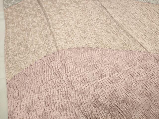 平和屋着物●名門 藤娘きぬたや・杢目絞り 訪問着 霞文 大丸扱い 正絹 逸品 CABA1286gh