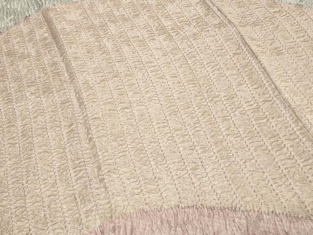 平和屋着物●名門 藤娘きぬたや・杢目絞り 訪問着 霞文 大丸扱い 正絹 逸品 CABA1286gh