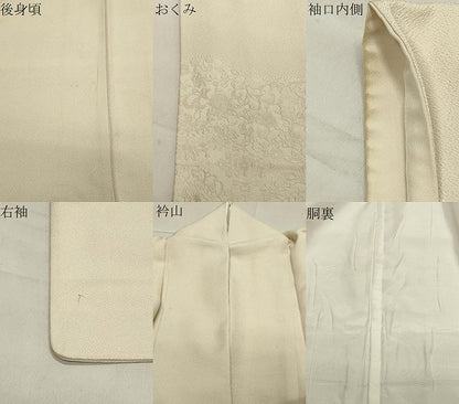 平和屋着物●豪華色留袖 立波花唐草文 砂色 正絹 逸品 CABA1307gh