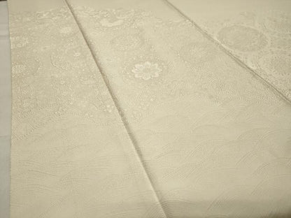 平和屋着物●豪華色留袖 立波花唐草文 砂色 正絹 逸品 CABA1307gh