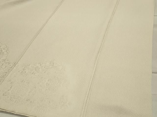平和屋着物●豪華色留袖 立波花唐草文 砂色 正絹 逸品 CABA1307gh