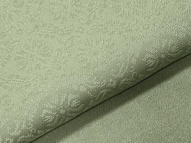 平和屋着物●上質な色無地　花唐草地紋　薄萌葱色　正絹　逸品　CABA1310gh