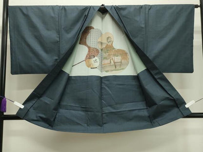 平和屋着物●男性 本場大島紬 アンサンブル 100亀甲 総詰め 正絹 逸品 CABA1329gh