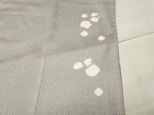 平和屋着物●訪問着　絞り　刺繍　雲重ね地紙花文　金彩　正絹　逸品　CABA1333gh