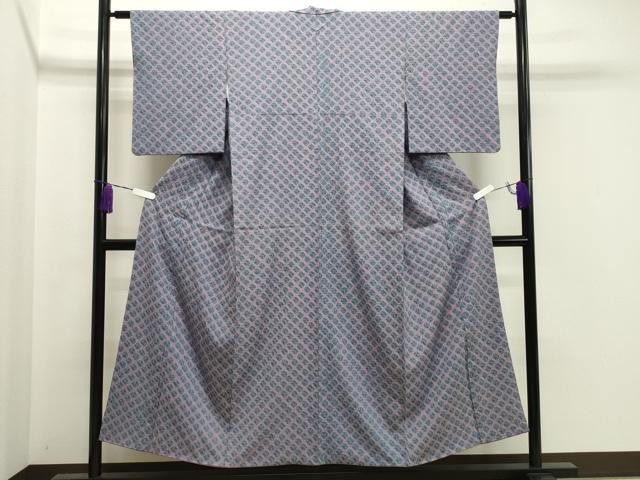 平和屋着物○菅原工房 菅原結作 漢方染紬 絞り 鹿の子文 正絹