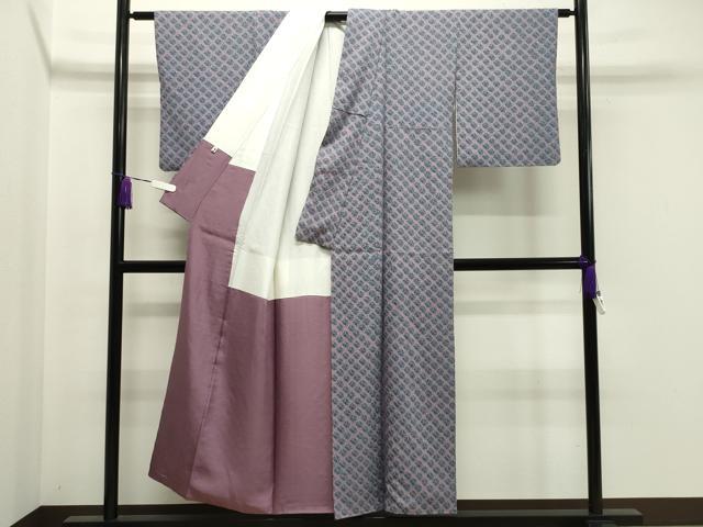 平和屋着物○菅原工房 菅原結作 漢方染紬 絞り 鹿の子文 正絹